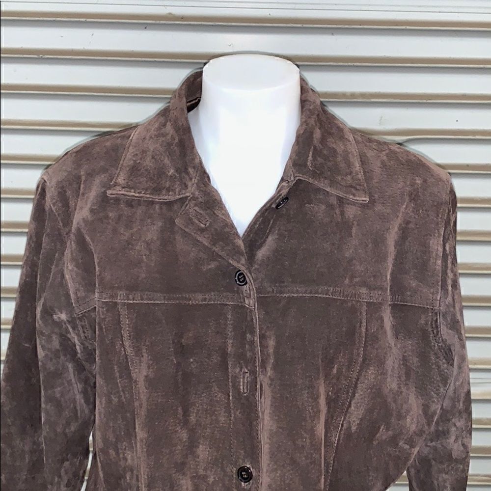AMI brown suede top button up - Picture 4 of 7